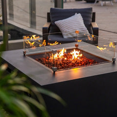 Elementi Rocky Fire Table OFG310 With Propane Tank Drawer