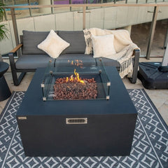 Elementi Rocky Fire Table OFG310 With Propane Tank Drawer