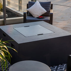 Elementi Rocky Fire Table OFG310 With Propane Tank Drawer