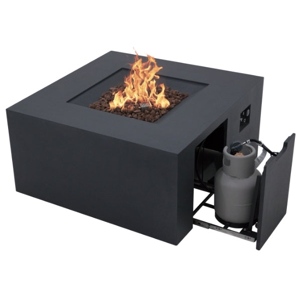 Elementi Rocky Fire Table OFG310 With Propane Tank Drawer