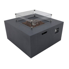 Elementi Rocky Fire Table OFG310 With Propane Tank Drawer