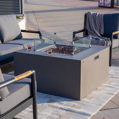 Elementi Rocky Fire Table OFG310 With Propane Tank Drawer