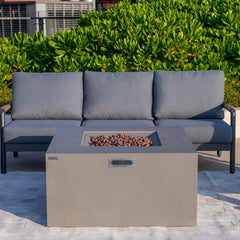 Elementi Rocky Fire Table OFG310 With Propane Tank Drawer