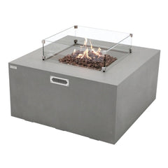 Elementi Rocky Fire Table OFG310 With Propane Tank Drawer