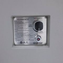 Elementi Rocky Fire Table OFG310 With Propane Tank Drawer