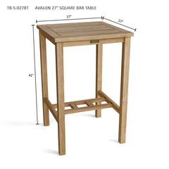 Avalon 27" Square Bar Table - image 3