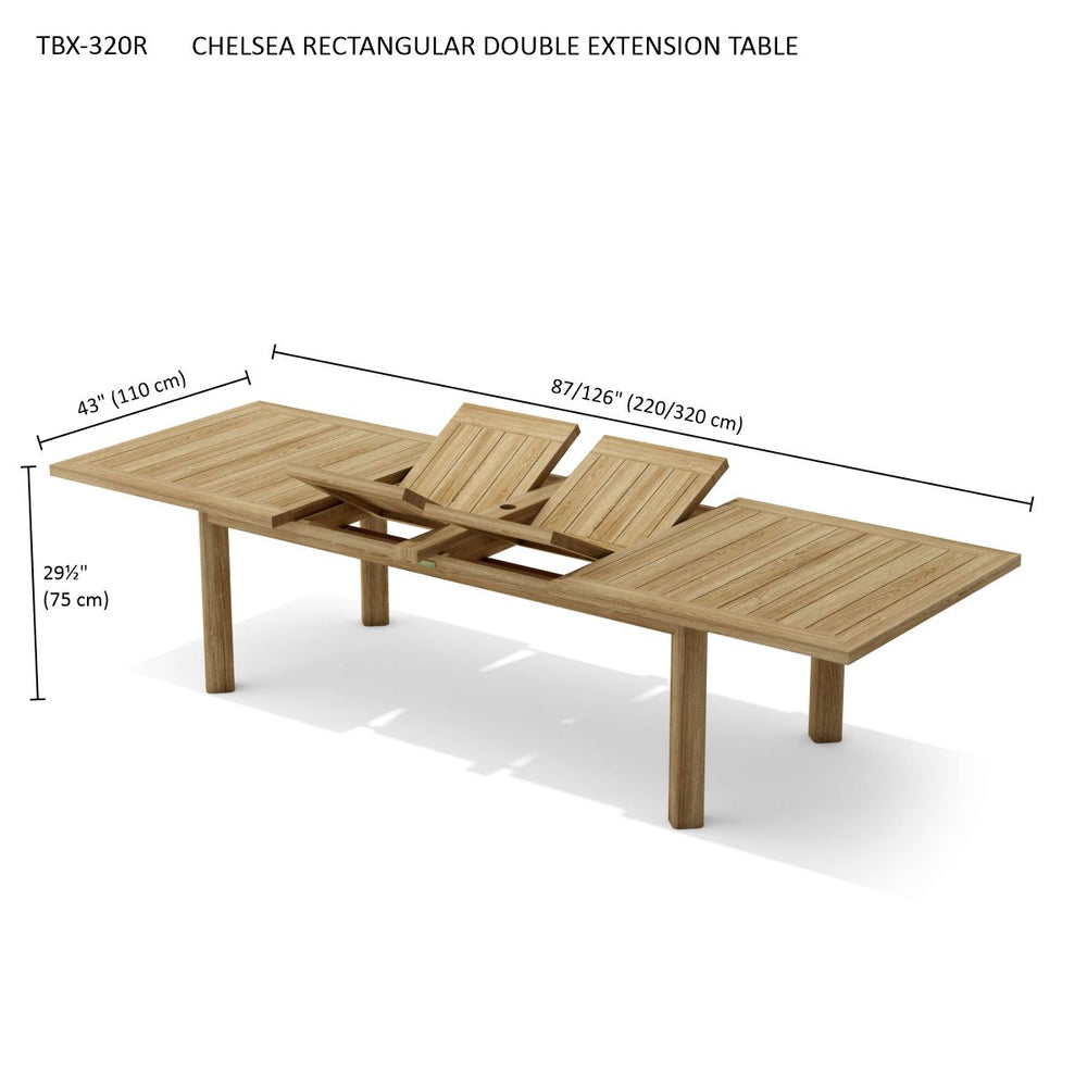 Chelsea Rectangular Double Extension Table - image 5