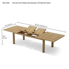 Chelsea Rectangular Double Extension Table - image 5