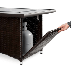 The Outdoor GreatRoom Balsam Montego Linear Gas Fire Pit Table MG-1242-BLSM-K