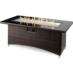 The Outdoor GreatRoom Balsam Montego Linear Gas Fire Pit Table MG-1242-BLSM-K