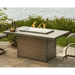 The Outdoor GreatRoom Brooks Rectangular Gas Fire Pit Table BRK-1224-19-K