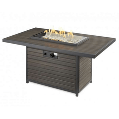 The Outdoor GreatRoom Brooks Rectangular Gas Fire Pit Table BRK-1224-19-K