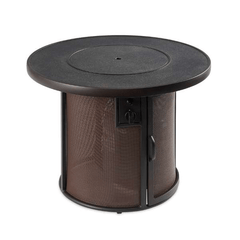 The Outdoor GreatRoom Stonefire Round Gas Fire Pit Table