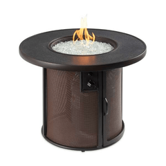 The Outdoor GreatRoom Stonefire Round Gas Fire Pit Table