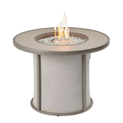The Outdoor GreatRoom Stonefire Round Gas Fire Pit Table