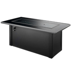 The Outdoor GreatRoom Monte Carlo Linear Gas Fire Pit Table MCR-1242-BLK-K