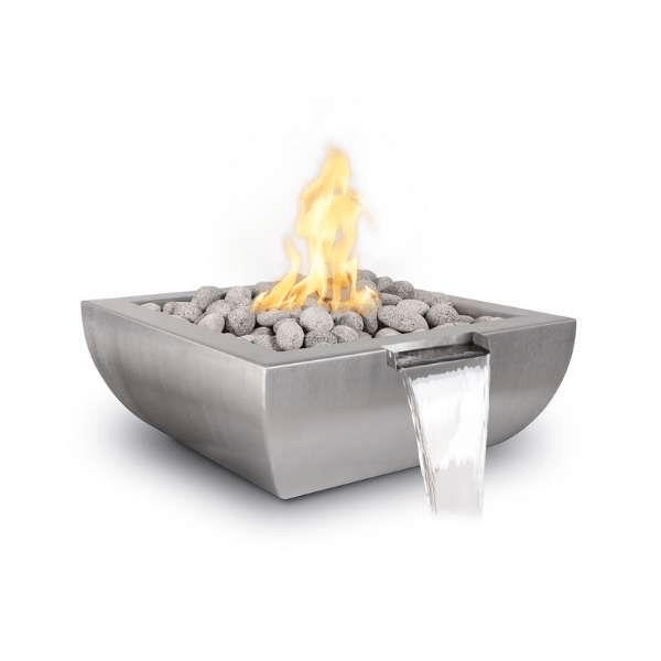The Outdoor Plus Avalon Stainless Steel Fire & Water Bowl