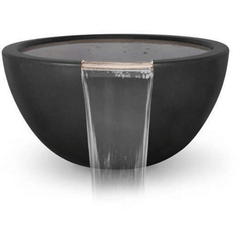 The Outdoor Plus Luna Concrete Fire & Water Bowl