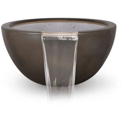The Outdoor Plus Luna Concrete Fire & Water Bowl