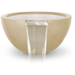 The Outdoor Plus Luna Concrete Fire & Water Bowl