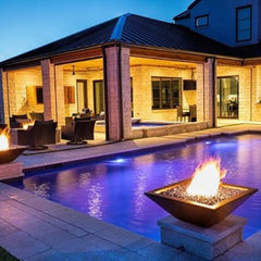 The Outdoor Plus Maya Concrete Fire Bowl