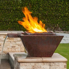 The Outdoor Plus Maya Gravity Spill Copper Fire & Water Bowl