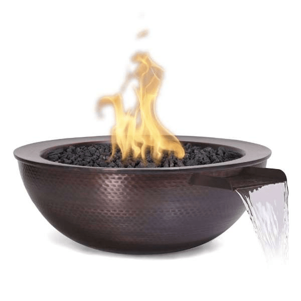 The Outdoor Plus Sedona Hammered Copper Fire & Water Bowl