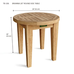 Brianna 20" Round Side Table - image 3