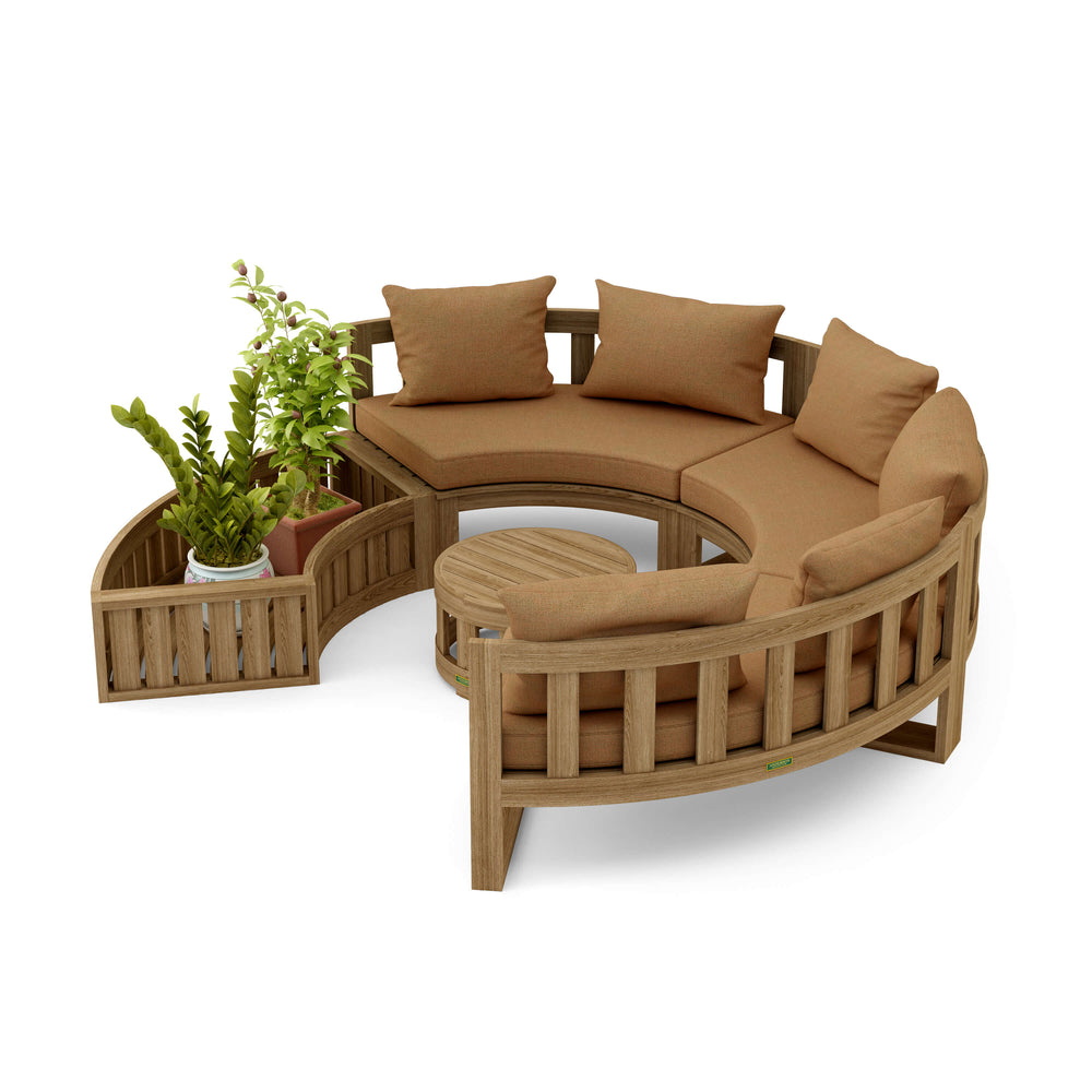 Canvas Teak cushion