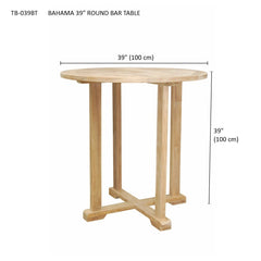 Bahama 39" Round Bar Table - image 3