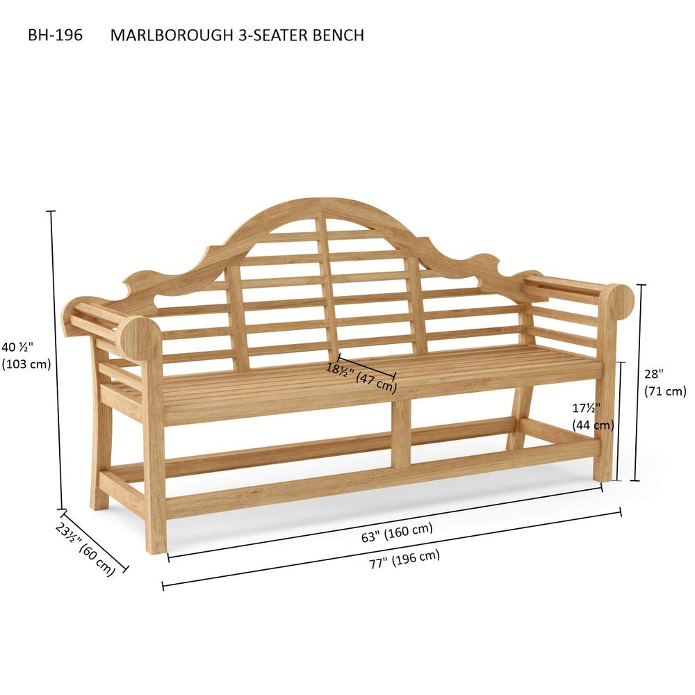 Marlborough 3-Seater  Bench - image 10