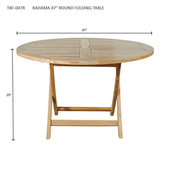 Bahama 47" Round Folding Table - image 3