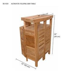 Altavista Folding Bar Table - image 9