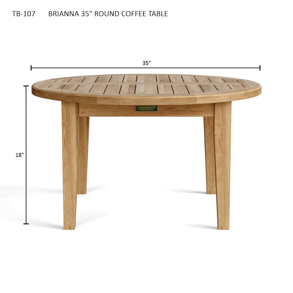 Brianna 35" Round Coffee Table - image 3