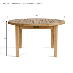 Brianna 35" Round Coffee Table - image 3