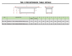 Valencia 117" Rectangular Table w/ Double Extensions - image 5
