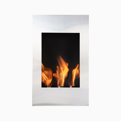 12,000 BTU Stainless Steel Wall Fireplace 13
