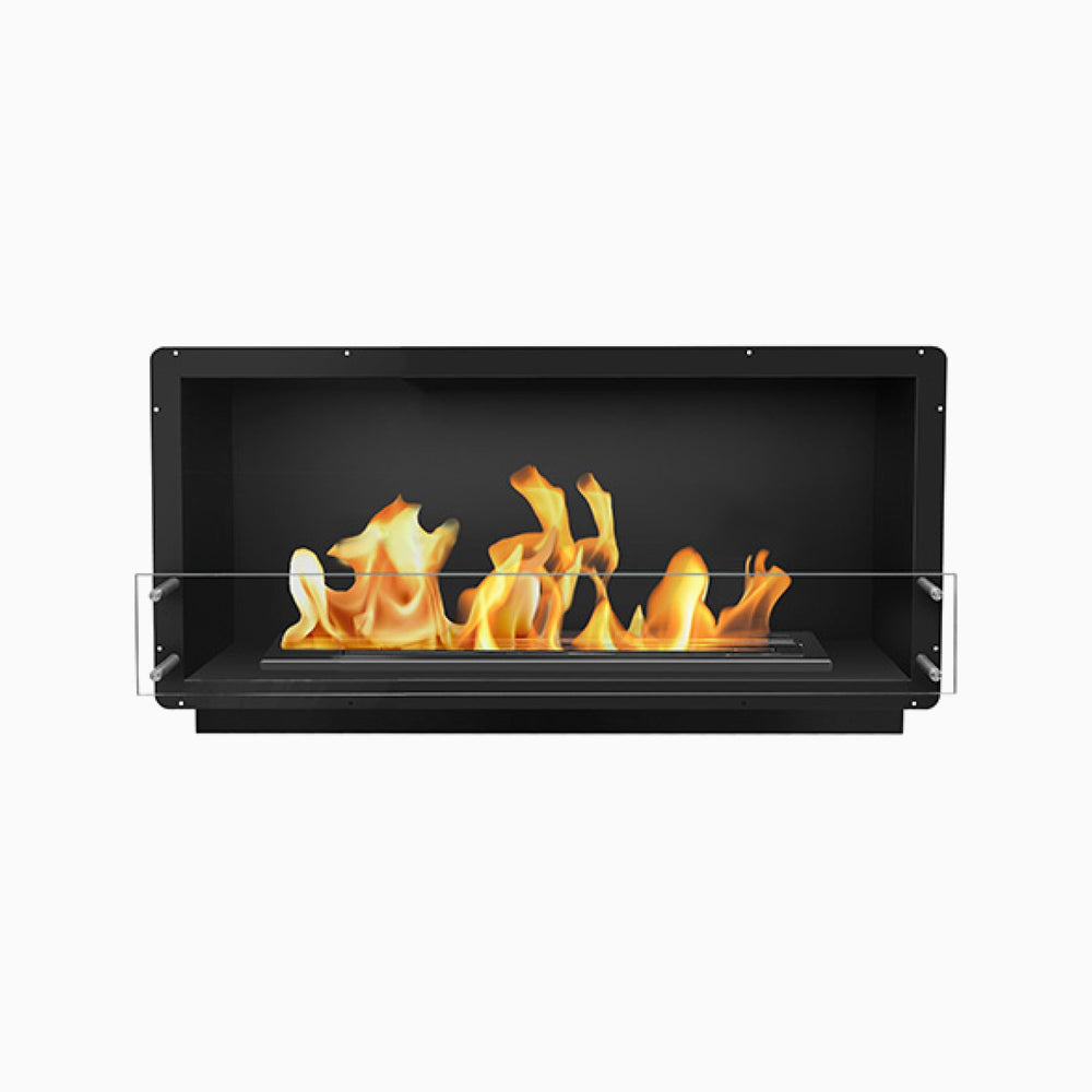 The Bio Flame XL ventless ethanol firebox, single-sided black