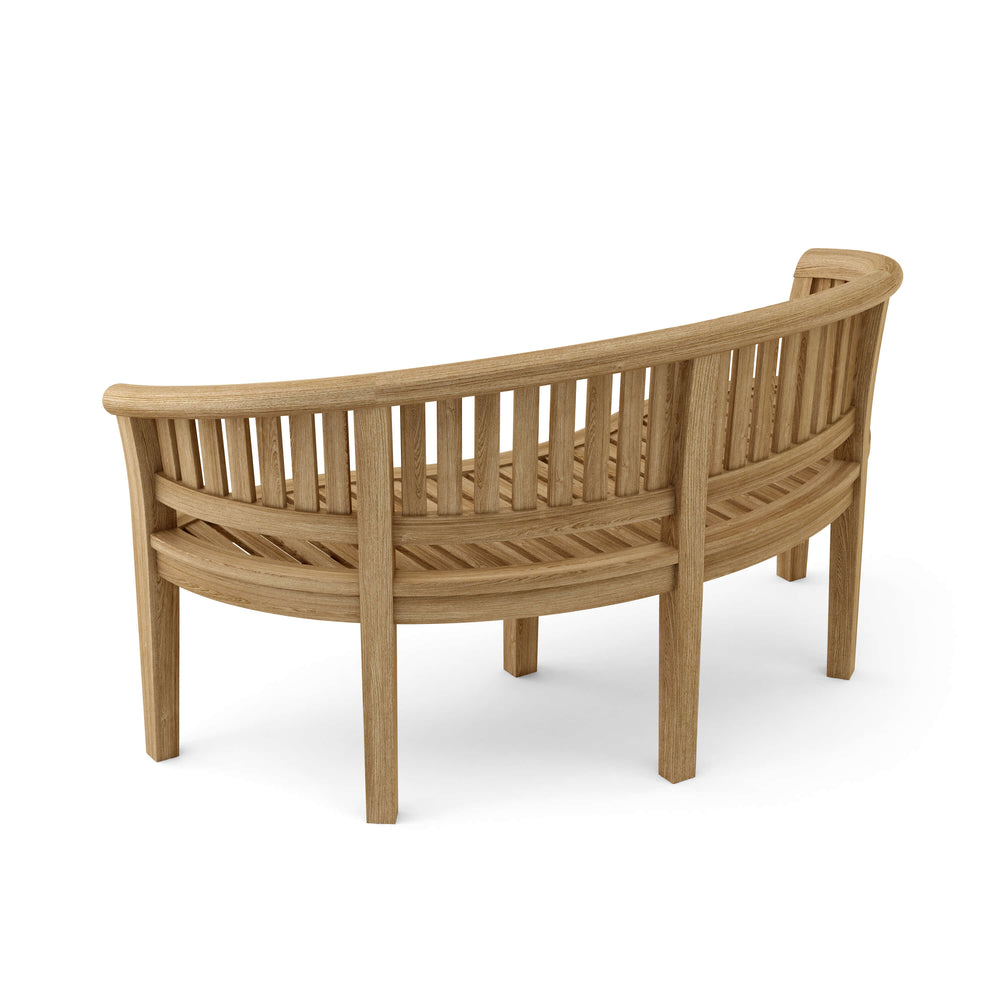 Curve 3 Seater Bench Extra Thick Wood - image 3