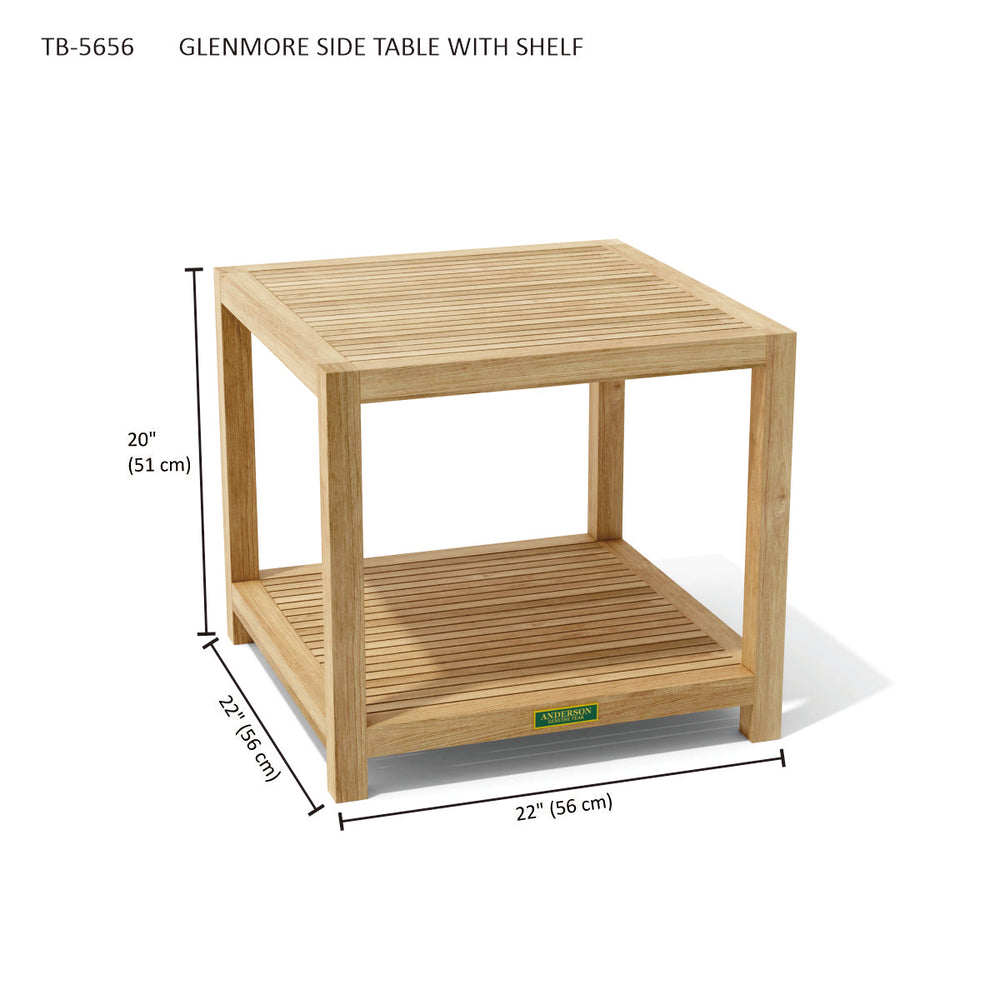 Glenmore 22" Side Table w/ 1-Tier - image 3