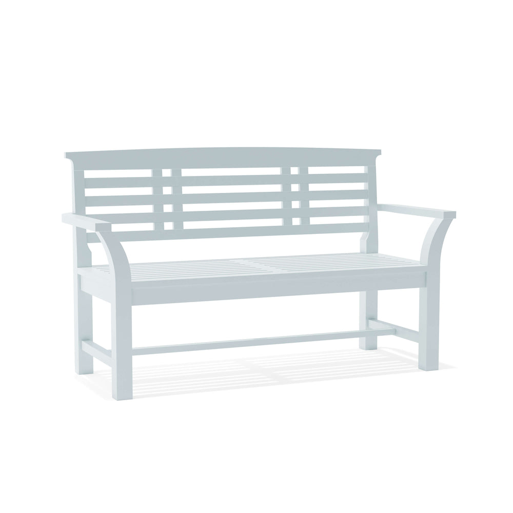 Sakura 2-Seater Teak Bench In White Finish - image 5