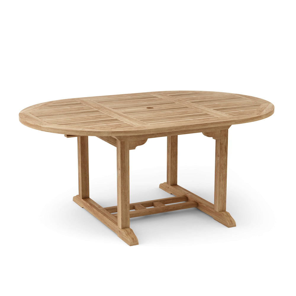 Bahama 71" Oval Extension Table Extra Thick Wood - image 3